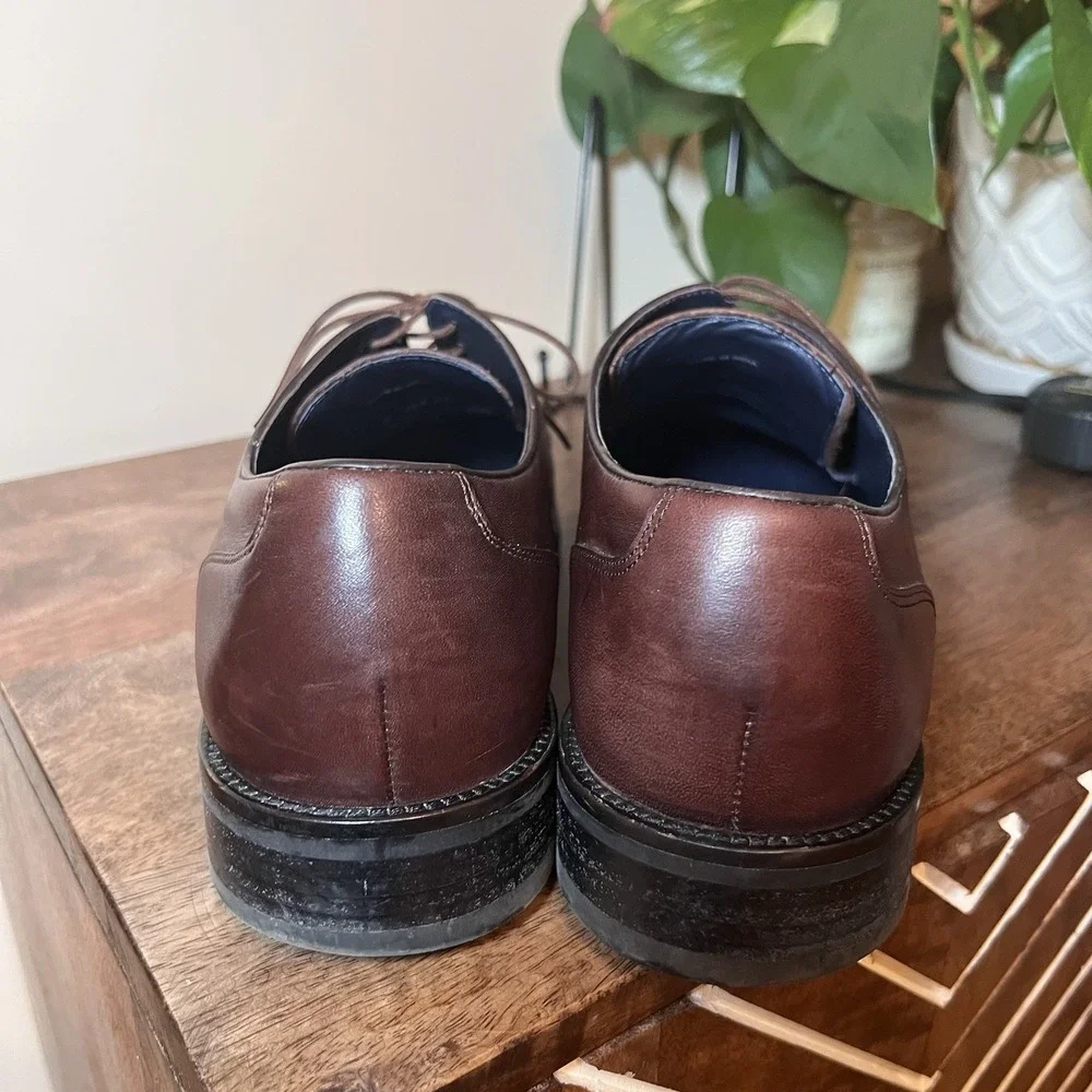 COLE HAAN Mens Lenox Hill C11628 Grand.Os Brown Shoes Split Toe Oxford US 10.5M‎